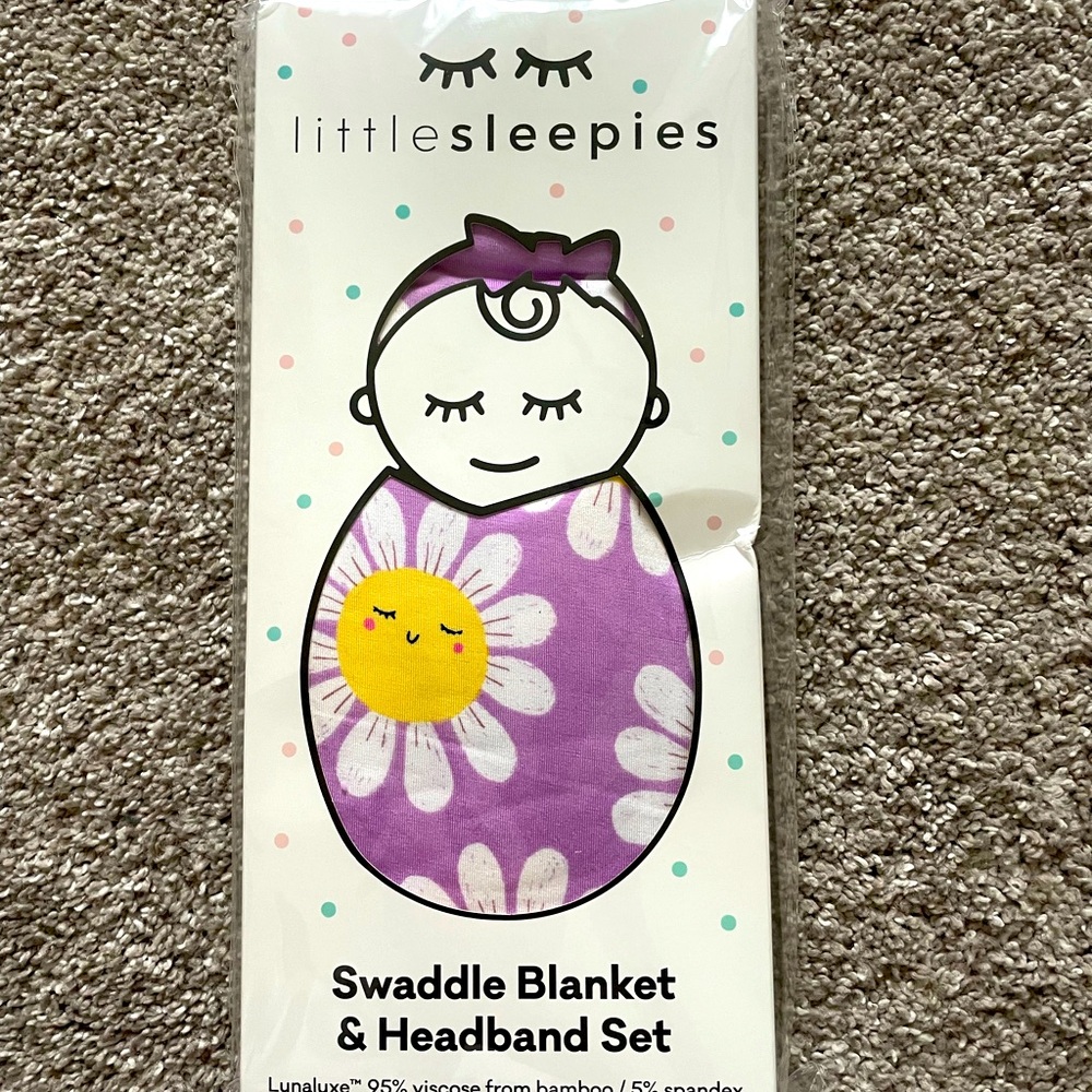 Little Sleepies Flower Power Swaddle